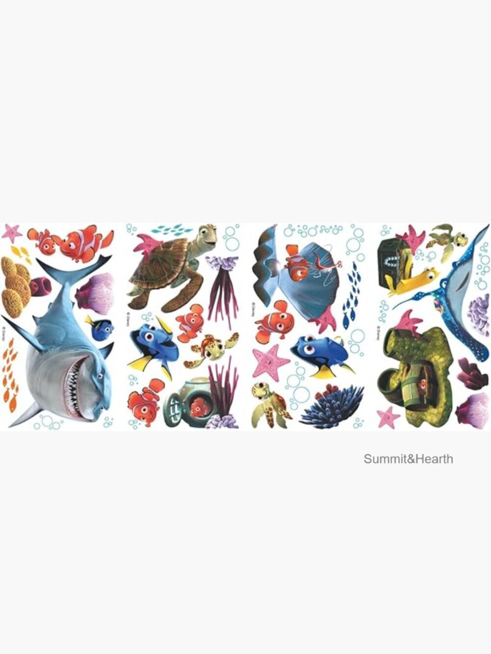 Finding Nemo Peel Stick Wall Decals Set of 44 Vinyl Removable